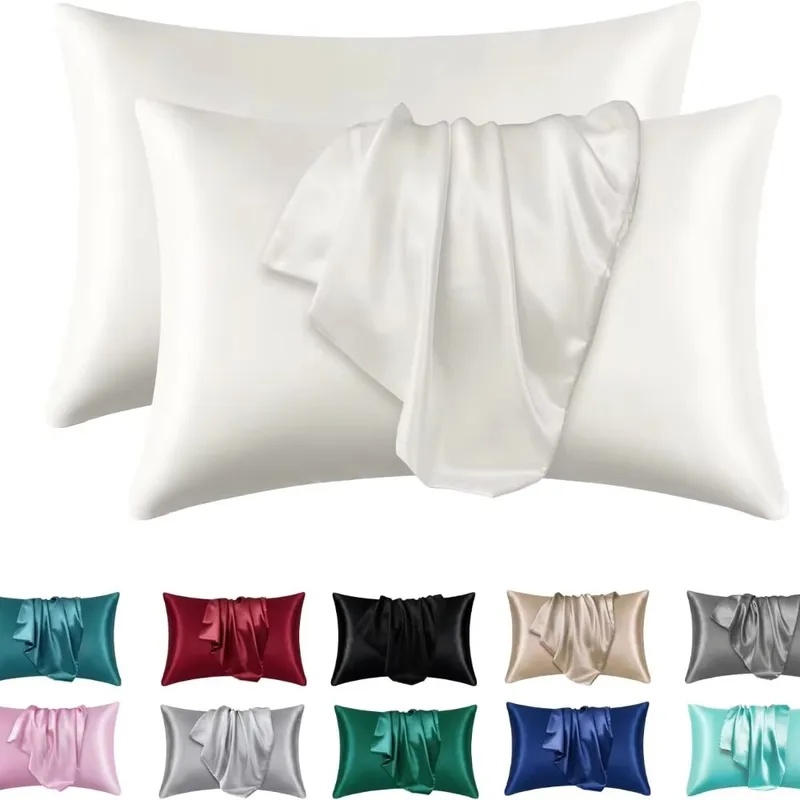 1/2pcs Satin Silk Pillowcase f - đánh giá và giá Silk Pillowcase