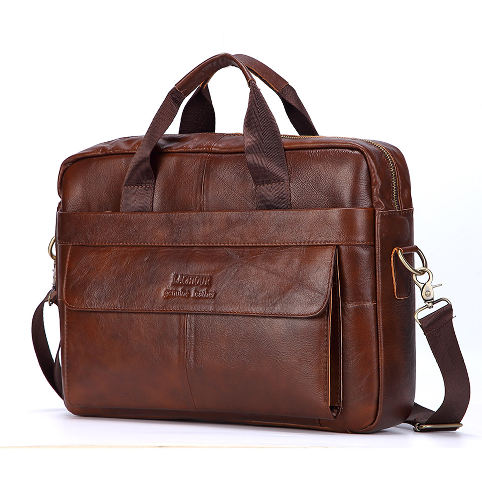 Nam Túi Xách Da Thật Chính Hãn - đánh giá và giá Leather Briefcase