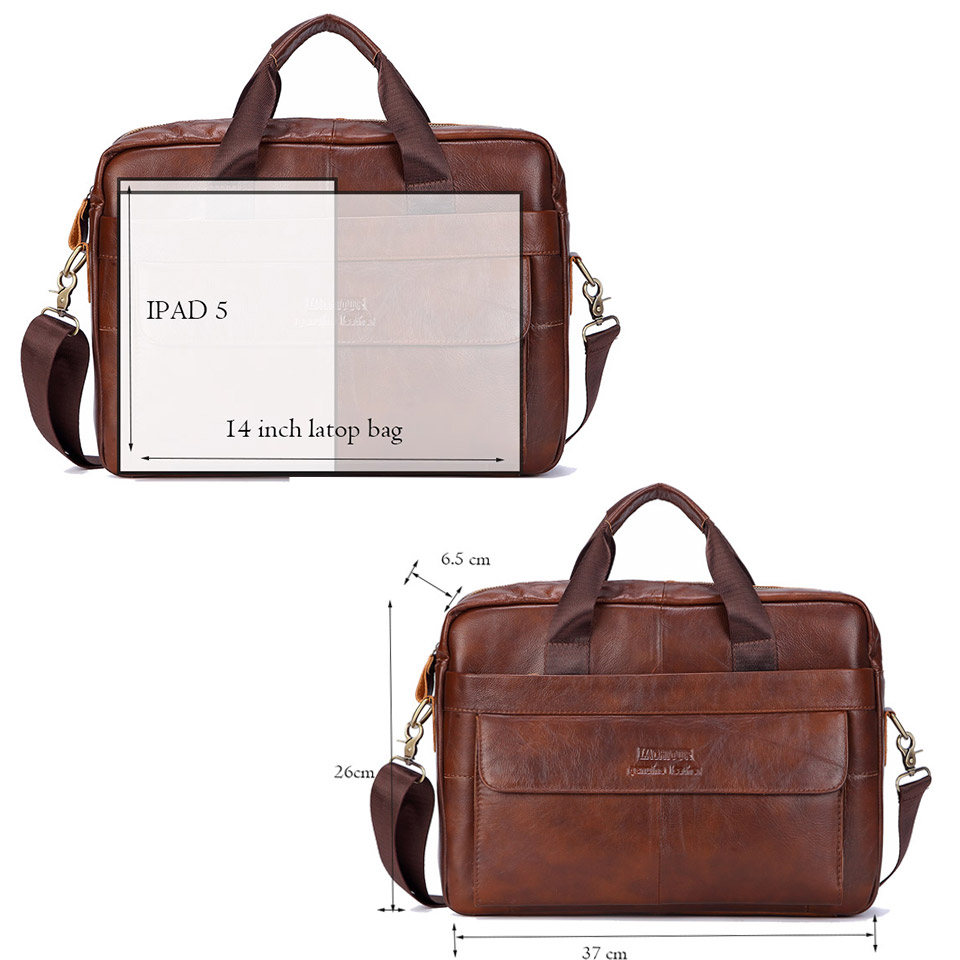 Nam Túi Xách Da Thật Chính Hãn - đánh giá và giá Leather Briefcase