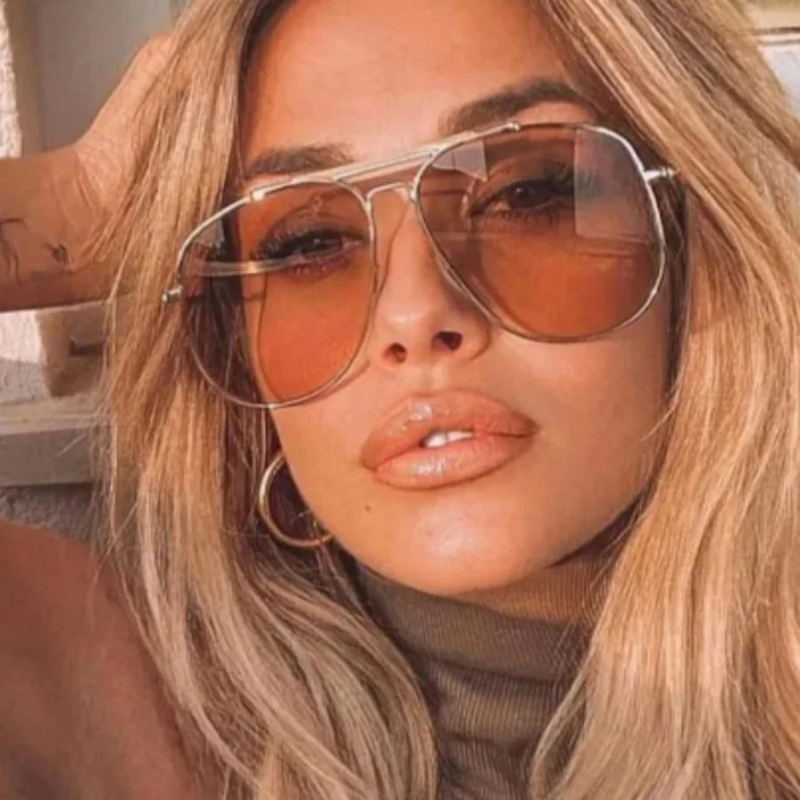 Retro Metal Double Bridge Pilo - đánh giá và giá Designer Sunglasses