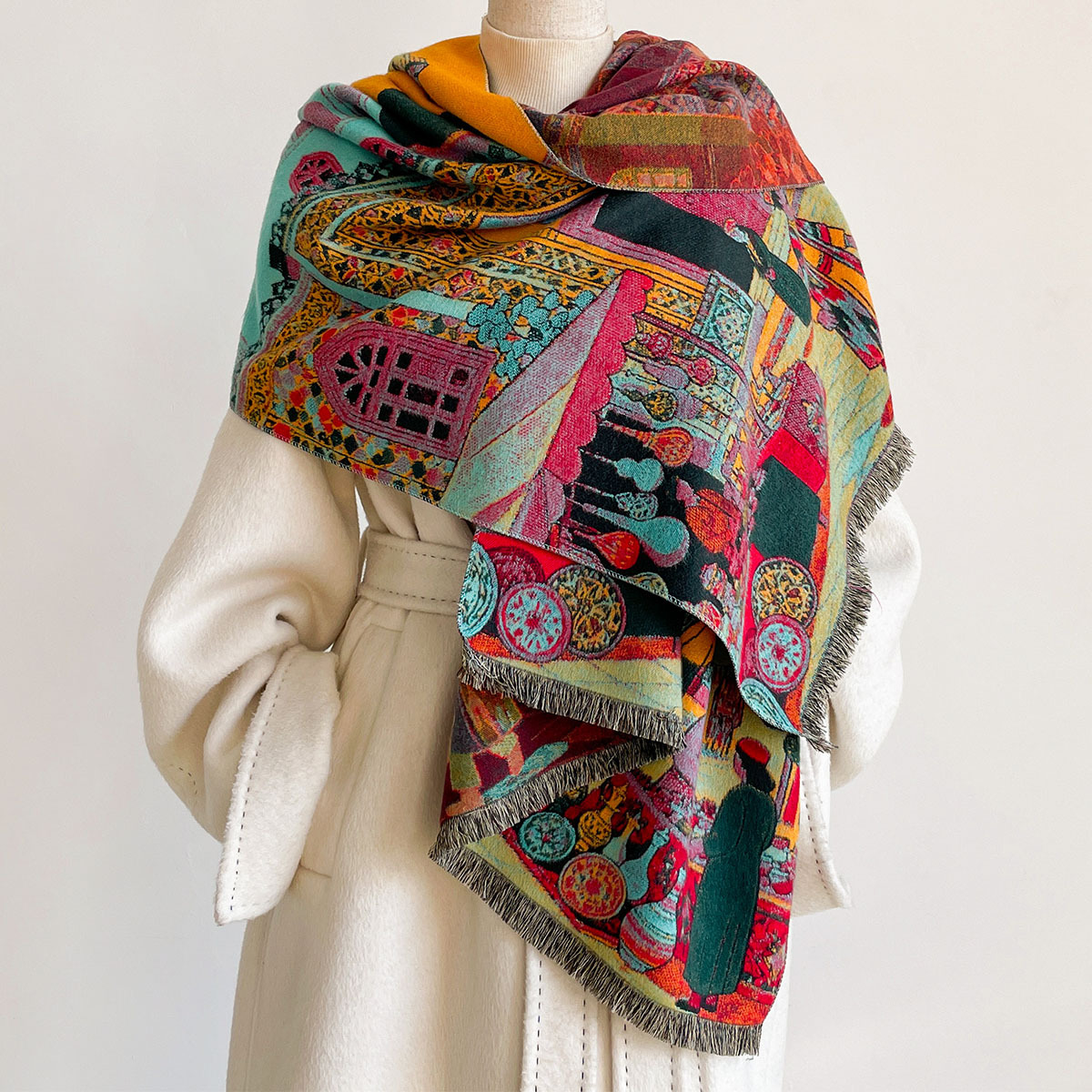 Women Imitation Cashmere Scarf - đánh giá và giá Cashmere Scarf