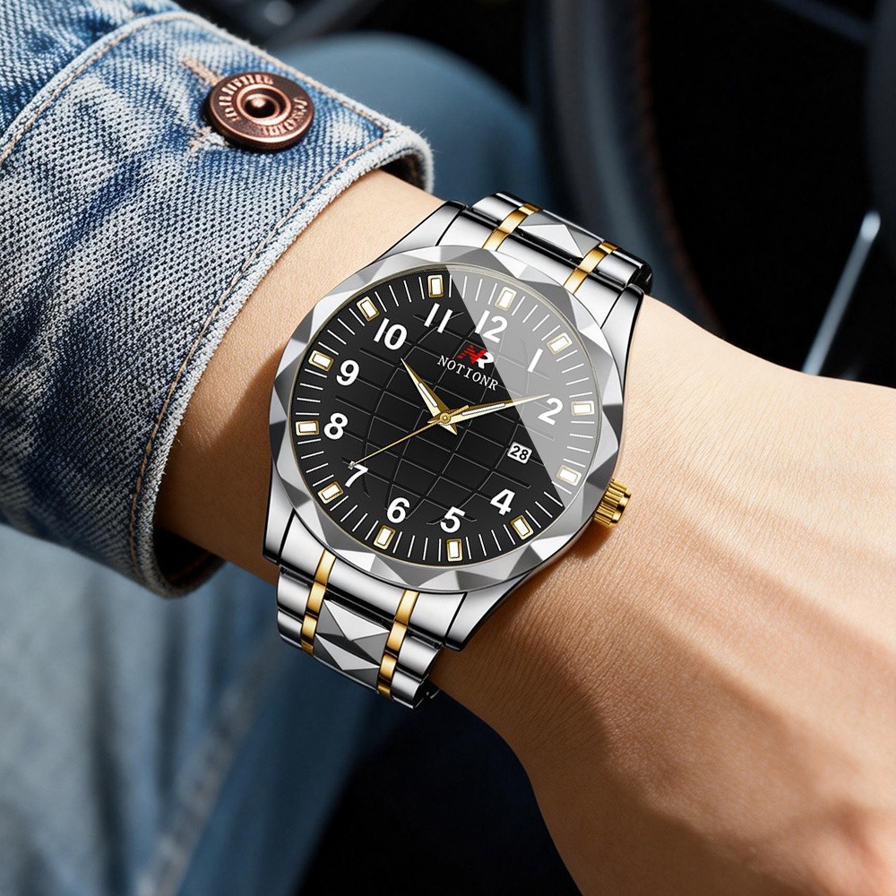 Men Stainless Steel Quartz Wat - đánh giá và giá Luxury Watch Men